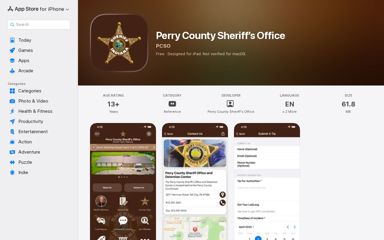 Perry County arrest records Sheriff's Office mobile app
