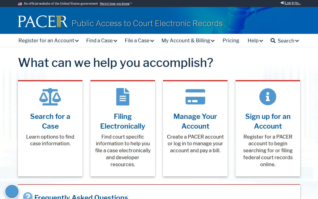 Perry County court records PACER federal docket access
