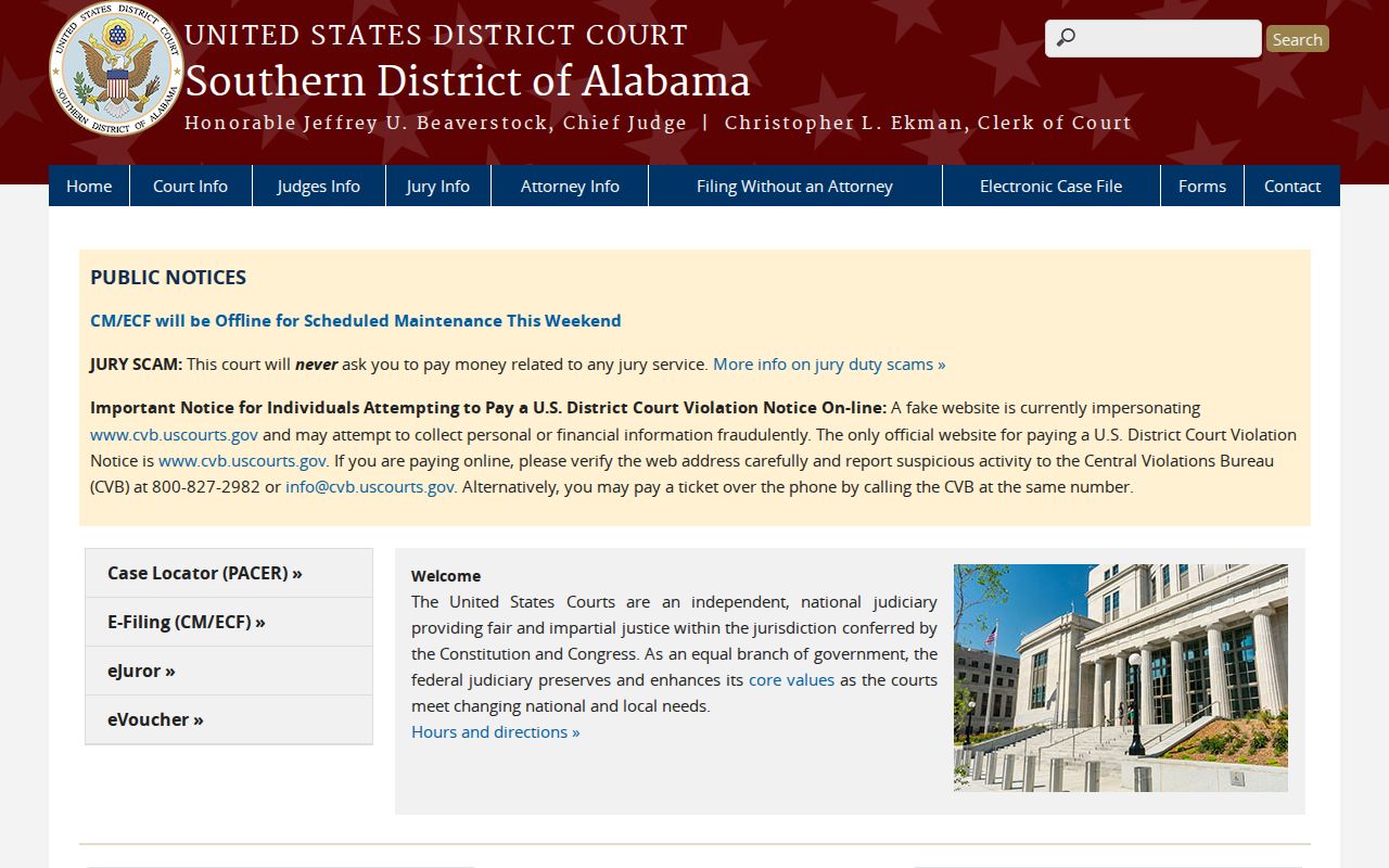 Perry County criminal court records Southern District federal court