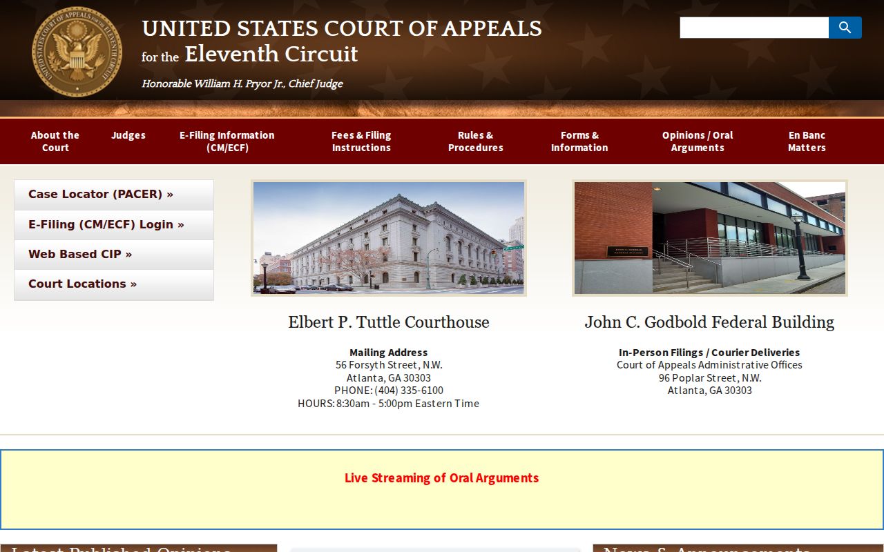 Perry County criminal court records Eleventh Circuit appeals
