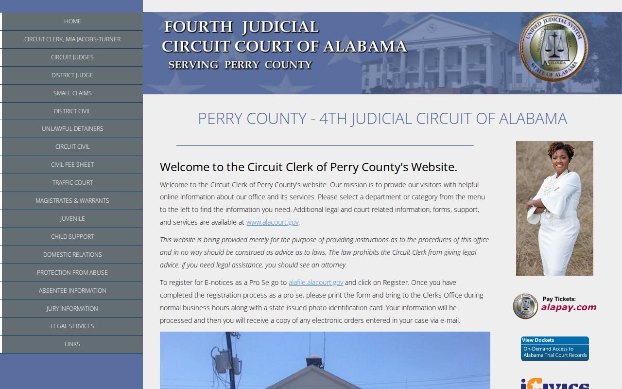 Perry County court records search through the Circuit Clerk