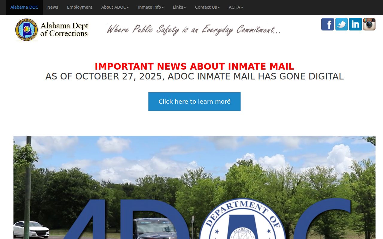 Alabama corrections information for Perry County inmate records